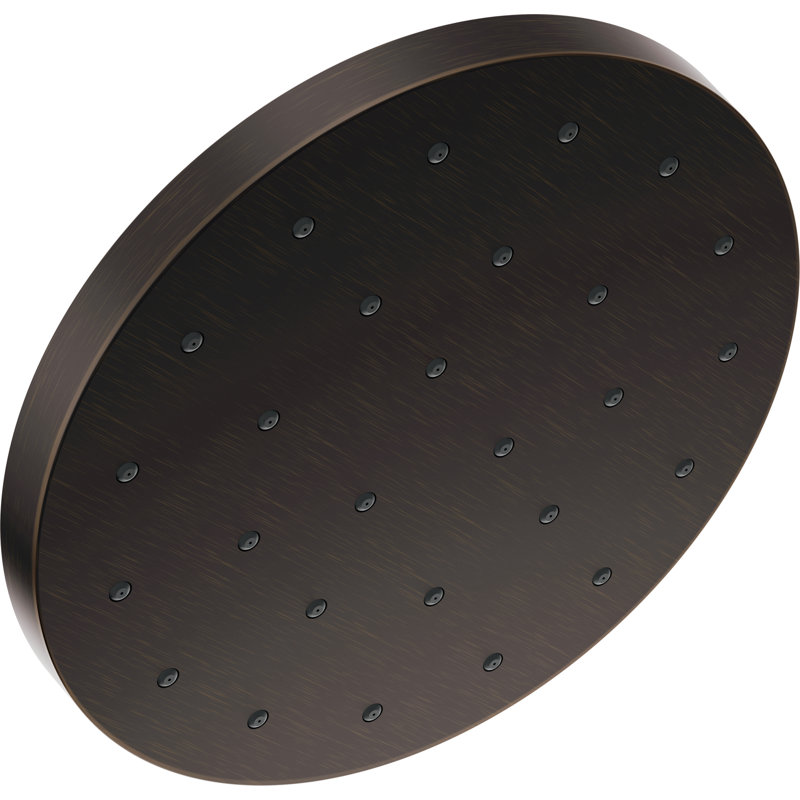 Single Setting Massage Fixed Shower Head with H2Okinetic Technology, Venetian Bronze