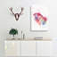 Macaw Parrot In Abstract - Wrapped Canvas-55323084