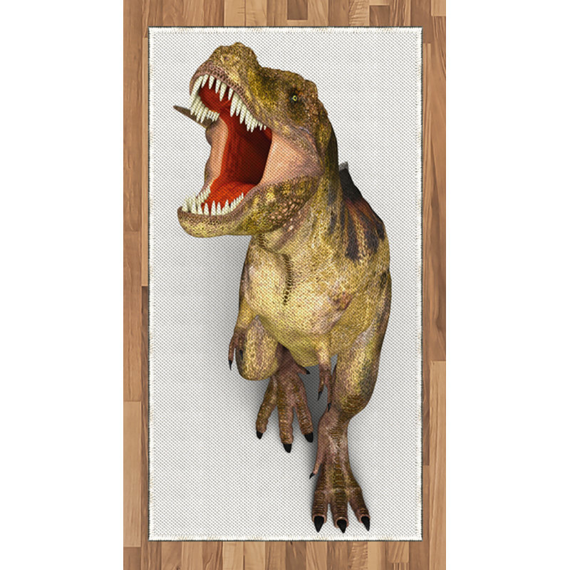 Dinosaur High Density Long Fiber Poly Threads Decorative Area Rug Carpet, Rectangle 2'7" x 5'