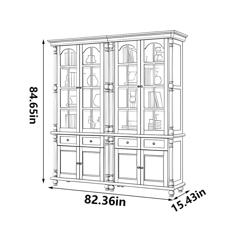 Matos, 84.65" H x 82.26" W x 15.43" D