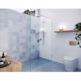 Vela 48 in. x 78 in. Fully Frameless Single Fixed Shower Panel