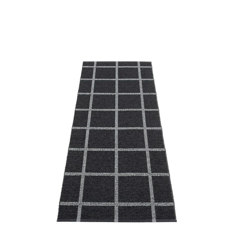 Tapis Ada, Noir/gris, Tapis de couloir 2 pi 3 po x 7 pi 6 po