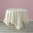 One Allium Way® 100% Pure Linen Washable Tablecloth With Ruffle Trim, 60" X 80" Rectangle Natural-301953568-301953572