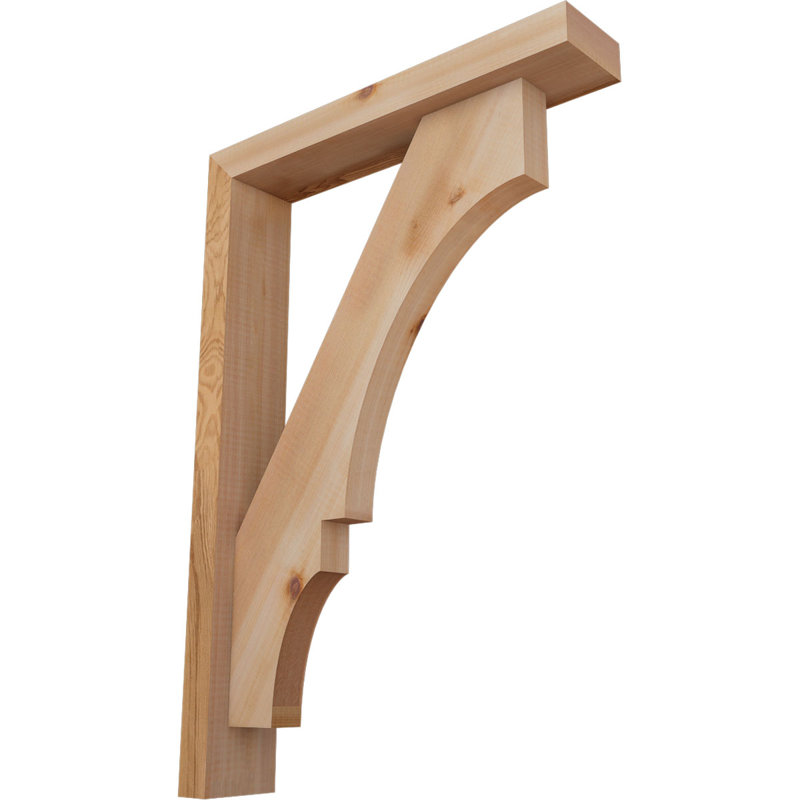Support de bloc Balboa avec entretoise décalée, 26 x 18, Cèdre rouge occidental de l 3 1/2 po (lisse)