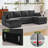  Modular Sectional Sofa with Chaise Lounge, Comfy Deep Dual-Layer Cushion Couch-331711556-331711557