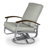 Askar Swivel Powder Coated Aluminum Outdoor Lounge Chair-19643671-19643681-19643689
