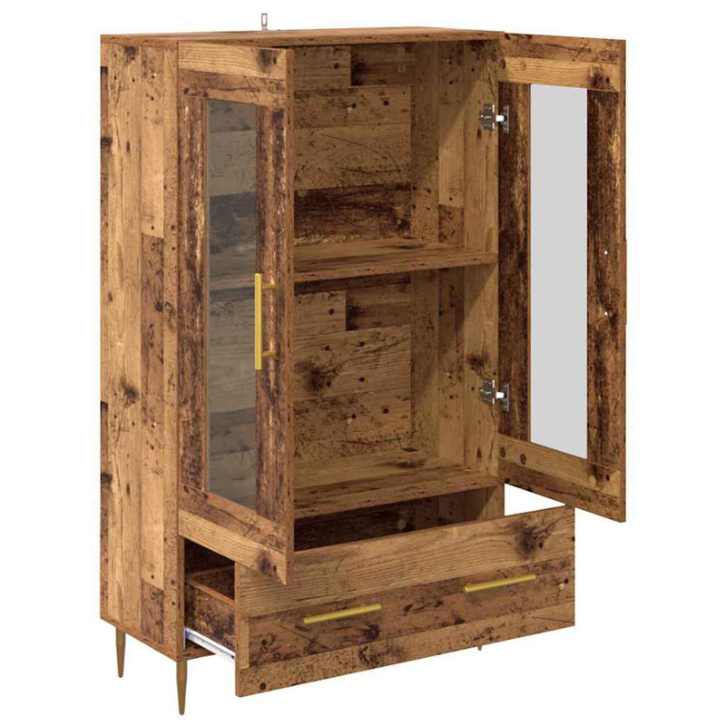 Highboard Accent Chest, Old Wood