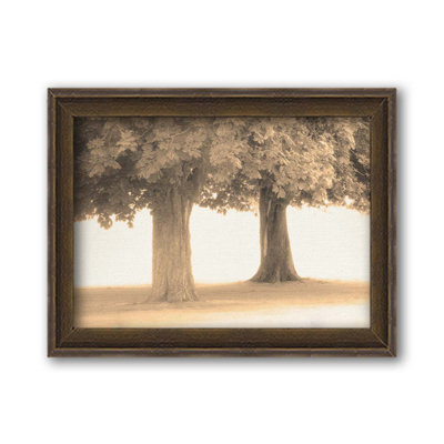 Treeness for Two by Hal Halli. Paper Print - Mounted & Framed with Clear Acrylic