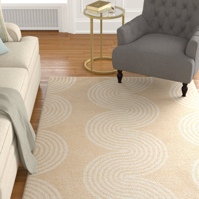 Deedie Hand Tufted Wool Geometric Rug