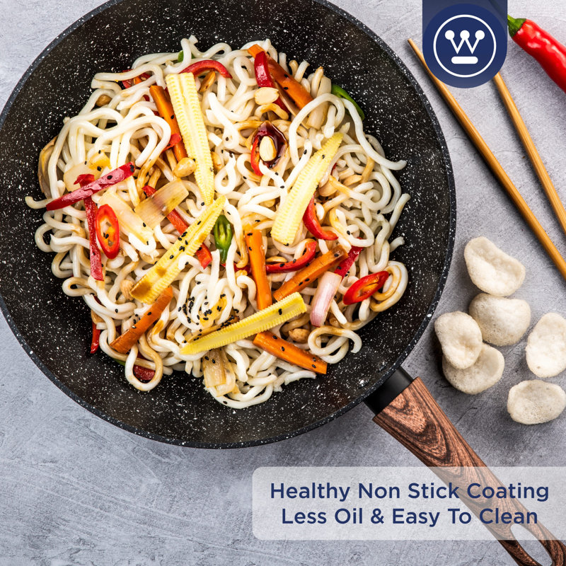 Westinghouse Wok Non Stick 30 cm Marble, Wood