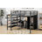 Metal Loft Bed With Table Set And Wardrobe, Full