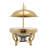 7.26Qt Gold Round Chafing Dish Buffet Warmers Sets