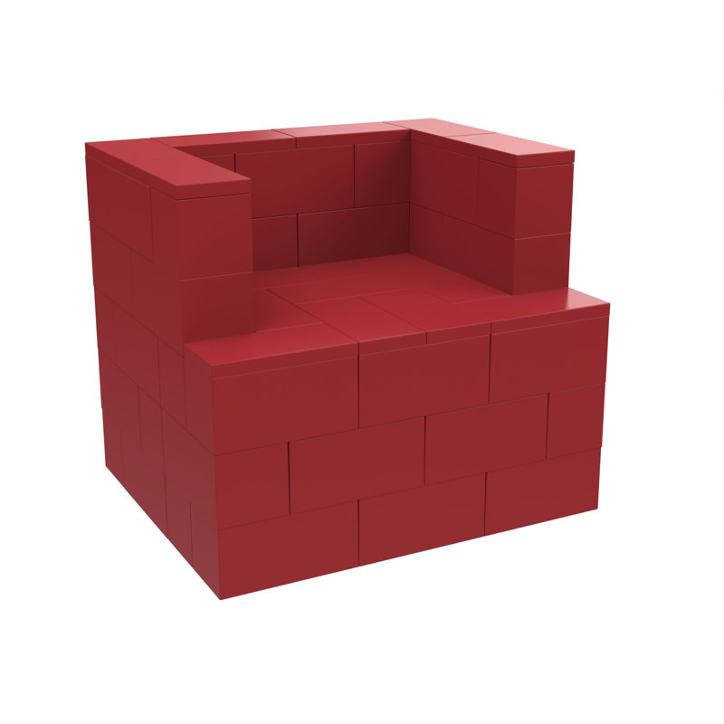 Fauteuil l 36 po, Rouge