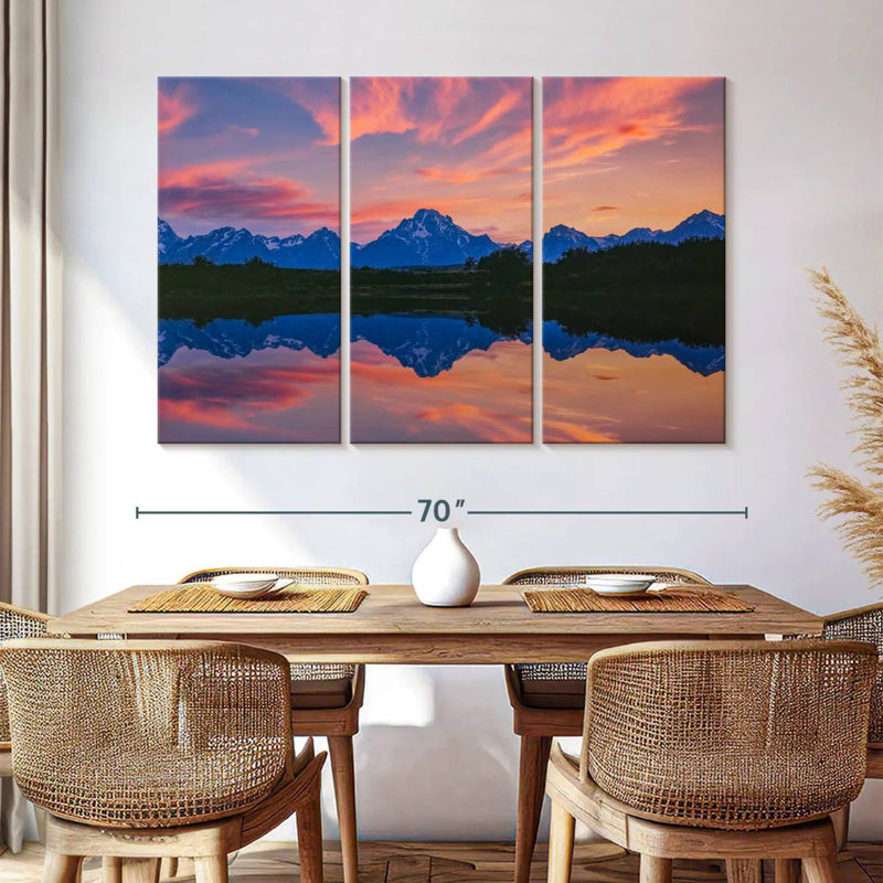 Alvord Jackson Lakeside Mountains, 42" H x 65" W