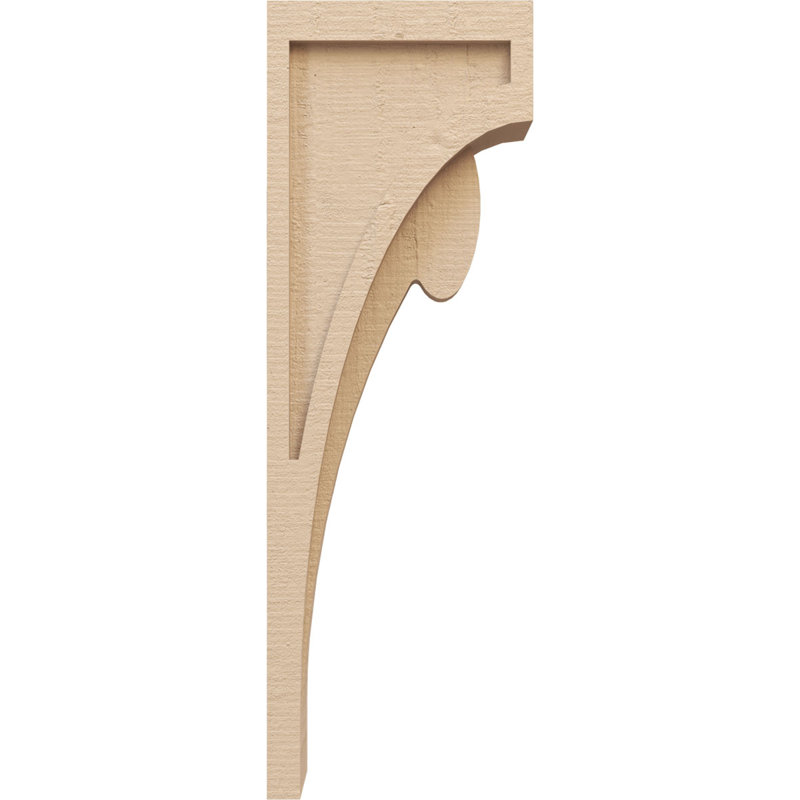 Bois de cèdre brut Viola TimberThane Corbel, apprêté brun clair, H 24 po x l 4 po x P 8 po