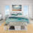 Vintage Beige Minimalism Floral Blossums Coastal Duvet Cover-94673153