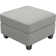 Chenille Storage Ottoman, Footstool Module Part for Chenille Sectional Sofa