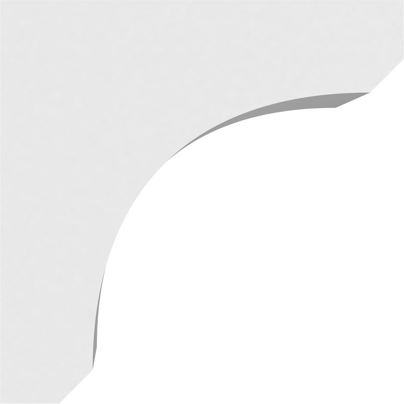 Corbeau standard en PVC de qualité architecturale standard, H 6 po x l 5 po x P 6 po