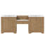 Meuble-lavabo double 84 po Modern