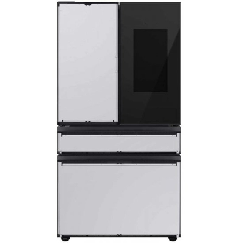Samsung Bespoke 4-Door French Door Refrigerator (23 cu. ft.) with Beverage Center, Matte Black Panel Ready
