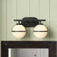 Arie 2 Light Frosted Dimmable Vanity Light
