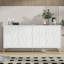 Armoire décorative, buffet Buffet, crédence sculptée avec 4 portes-1135745140