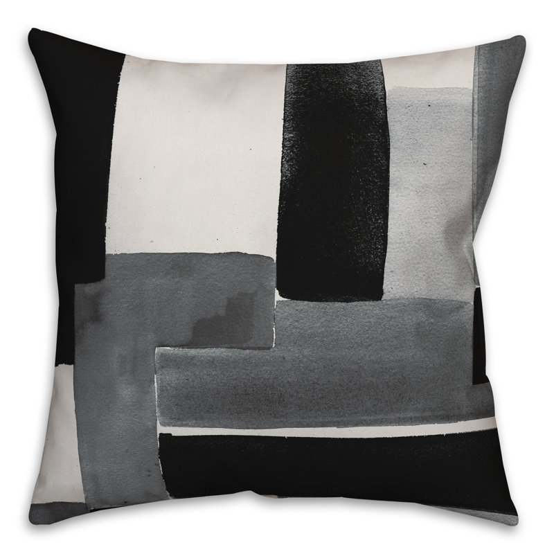  Housse et insert de coussin extérieur d'extérieur, Noir