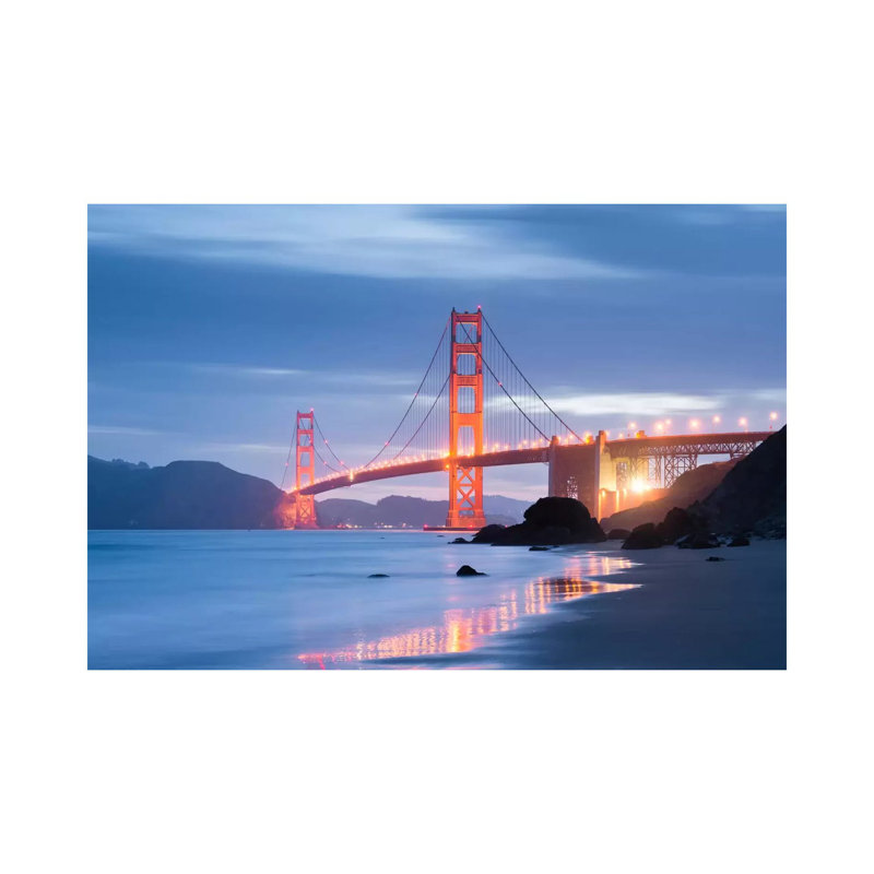 Golden Gate Blues by Stefan Hefele - No Frame Gallery-Wrapped Canvas Giclée on Canvas, 20.32cm H x 30.48cm W
