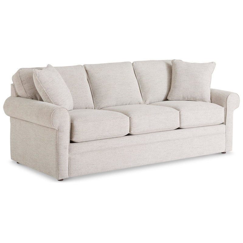 Canapé Collins, Polyester à 100 % de couleur amande