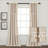 Cotton Blend Semi Sheer Curtain Pair-697276895