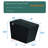 Bathroom Smart Toilet With Built-In Tank, Auto Flush, Heated Seat, Remote Control, Led Display, Black Square Synthesis Matte-127346840