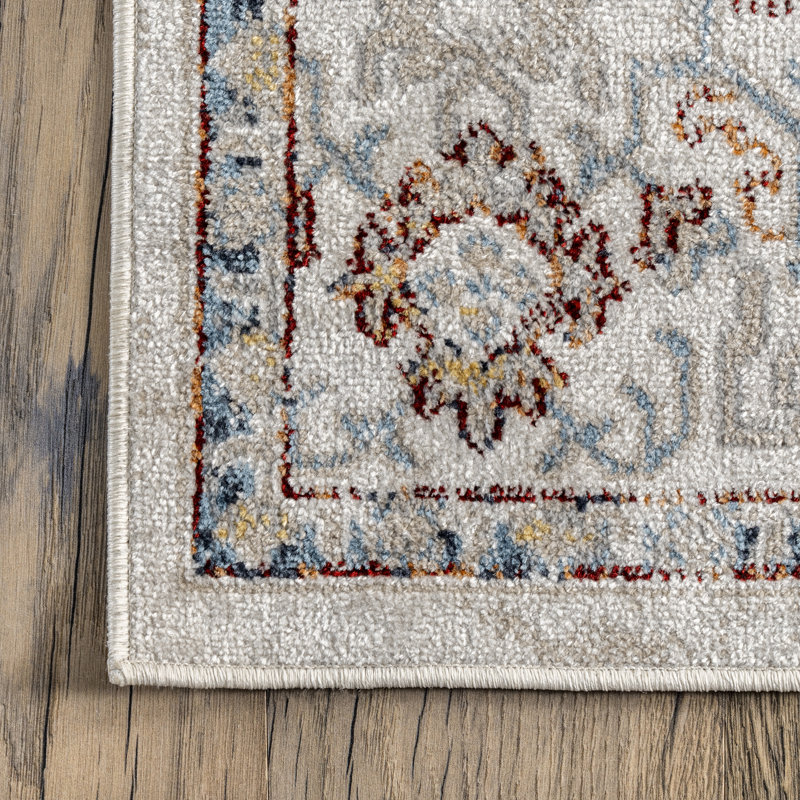 Guarani Oriental/Persian Machine Washable Area Rug for Living Room Bedroom Dining Room Kitchen, Rectangle 4' x 6'