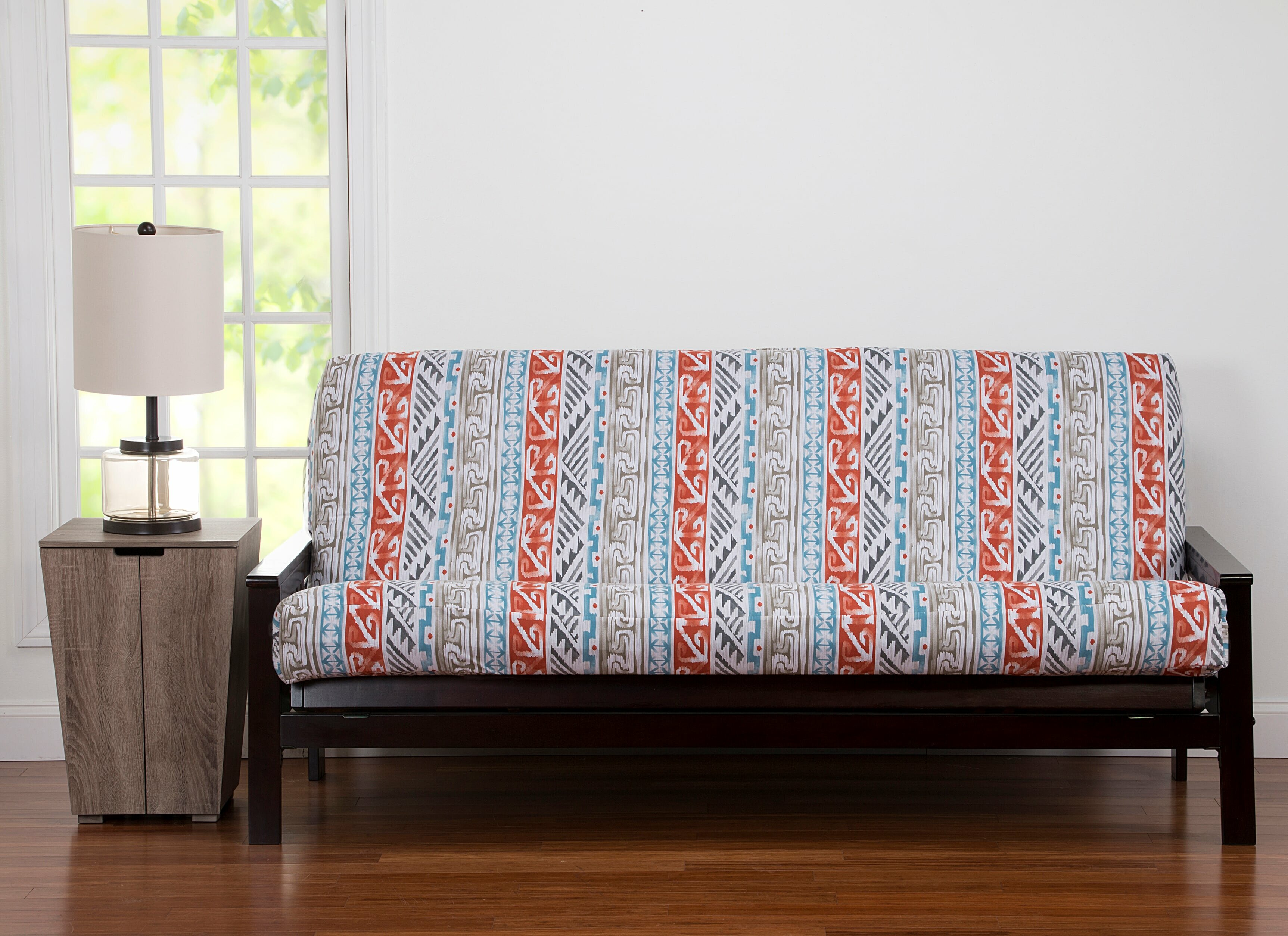 Latitude Run® Box Cushion Futon Slipcover & Reviews