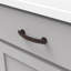 Poignée en arche de la collection American Diner - poignée d'armoire de centre-à-centre de 3-3 / 4 po bronze rétro - Quincaillerie transitionnelle et traditionnelle pour tiroirs et armoires-93569581-116399450