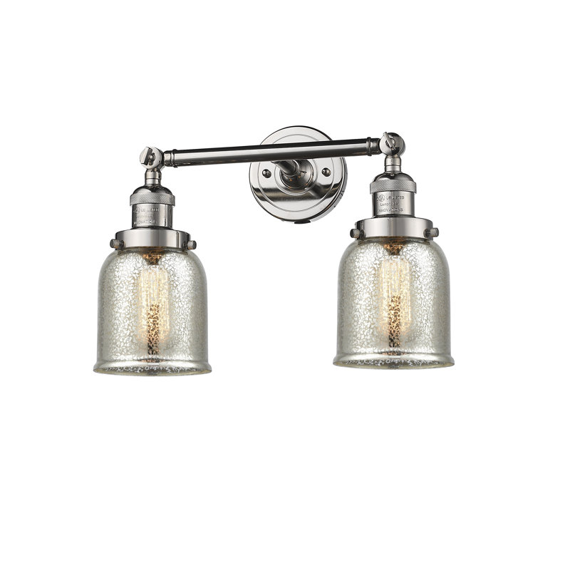 ClipperCove 2 - Light Dimmable Vanity Light, 6 Watt Vinage LED Bulb, Silver Mercury, Polished Nickel