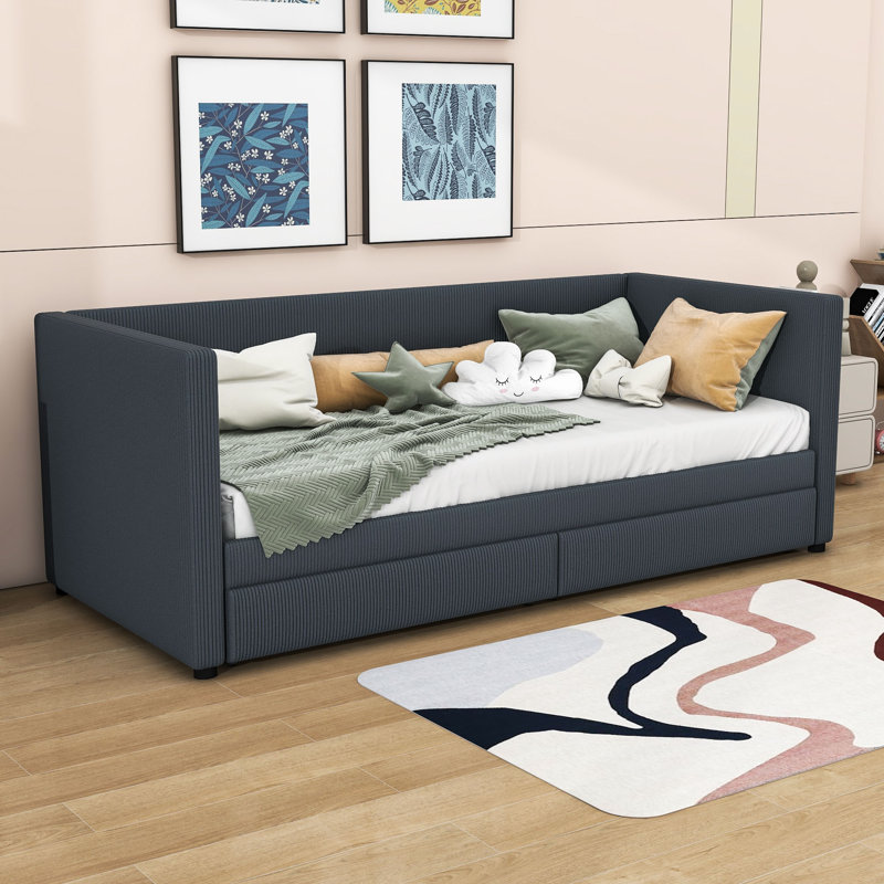 Arij Upholstered Daybed, Gray