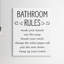 «Minimal Bathroom Rules» signe une bonne hygiène familiale - art textuel-59974681-59974677