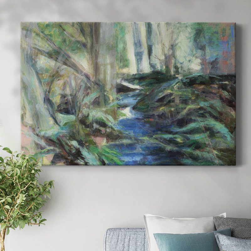 «Ramble Blues», toile tendue avec châssis, H 24 po x l 36 po