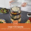 Geepas 3-Tier Food Steamer, 7.2L Electric Vegetable Steamer With 3 Removable Cooking Bowls - 400W