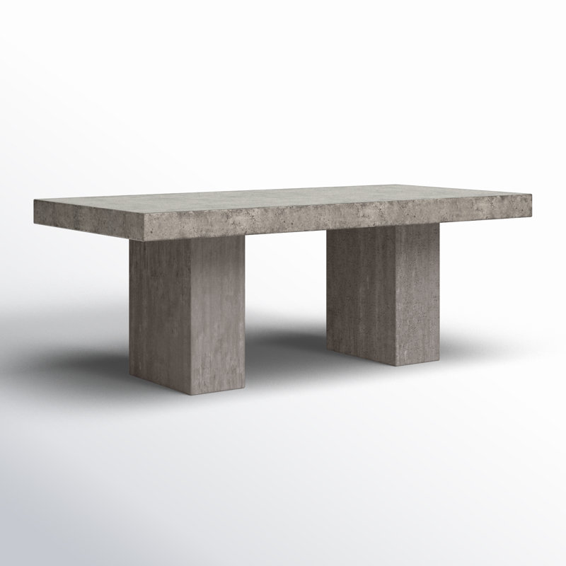 Kareen Pedestal Dining Table, Dark Gray, Counter Table (36.25" Height), 70.75" L x 35.5" W