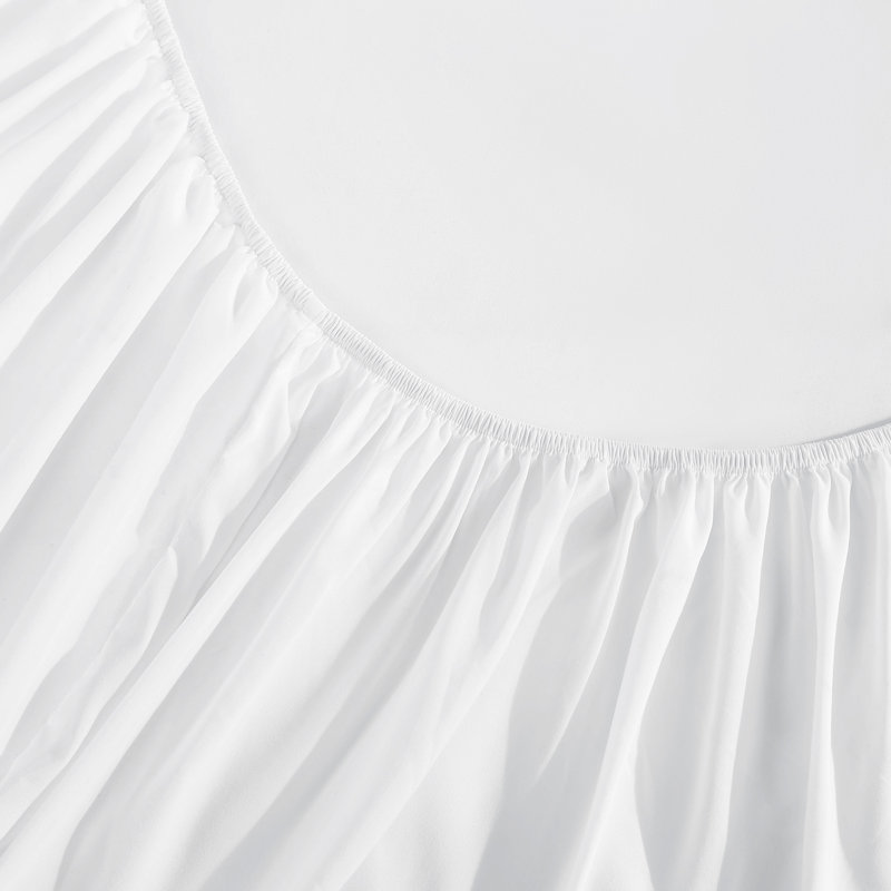 Fil de refroidissement - Ensemble de draps 4 pièces, Ensemble de draps pour taille de lit double et deu, Blanc