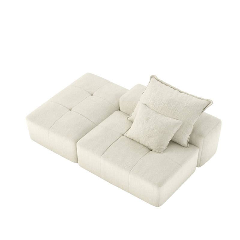 Canapé modulaire surdimensionné Modern, Blanc