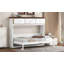 Lit escamotable simple avec 3 tiroirs, blanc
