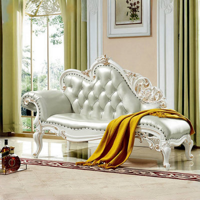 American Solid Wood Carved Living Room Sofa