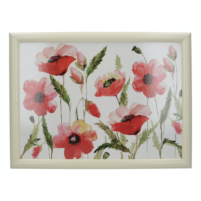 Watercolour Poppy Decorative Tray