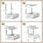 2 Pack 2-Tier Pull Out Under Sink Organizer