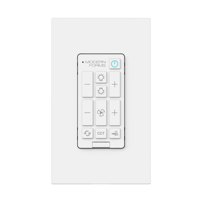 Ventilateur de plafond Bluetooth à 6 vitesses G4 avec éclairage de haut en bas et plaque murale unipolaire