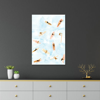 Surfers Print On Acrylic Glass
