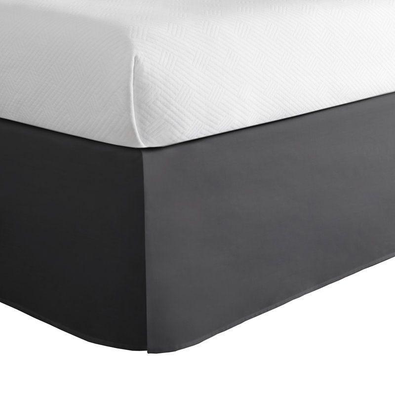 Today's Home Pleated Bed Skirt, King, Grey