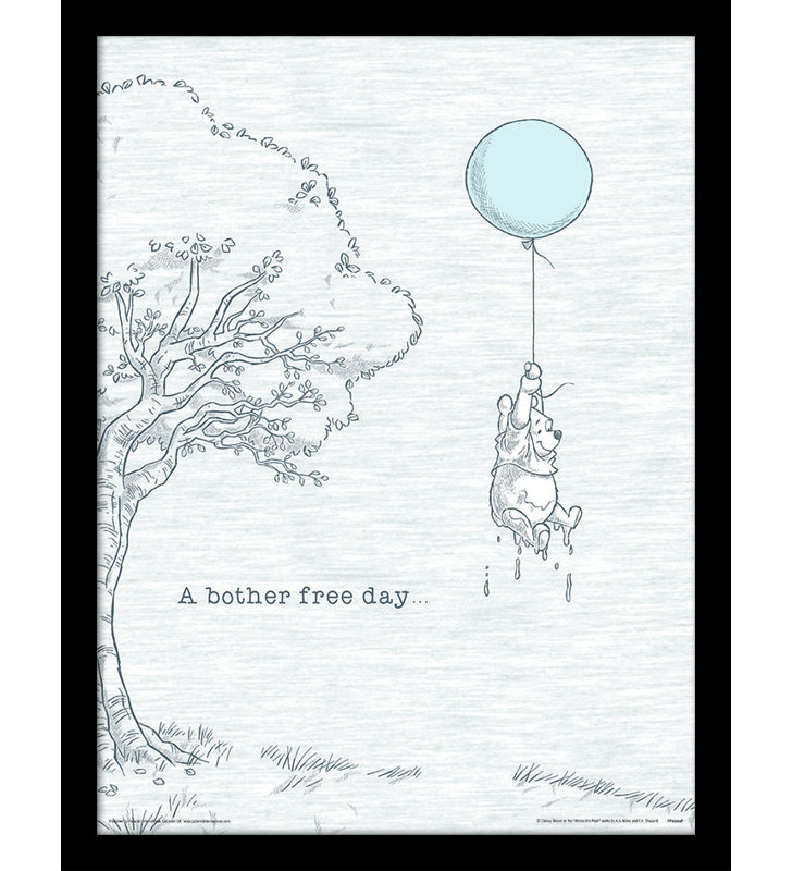 Winnie the Pooh (Bother Free) Framed Art